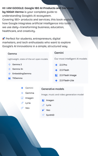 HI I AM GOOGLE Google 180 AI Products and Services backcover